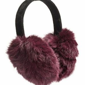 NWOT SURELL Rabbit Fur Earmuffs!